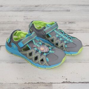 NEW- Merrell Girl's Hydro Quench Water Sandal in Grey/Turquoise size 5 Big Kid